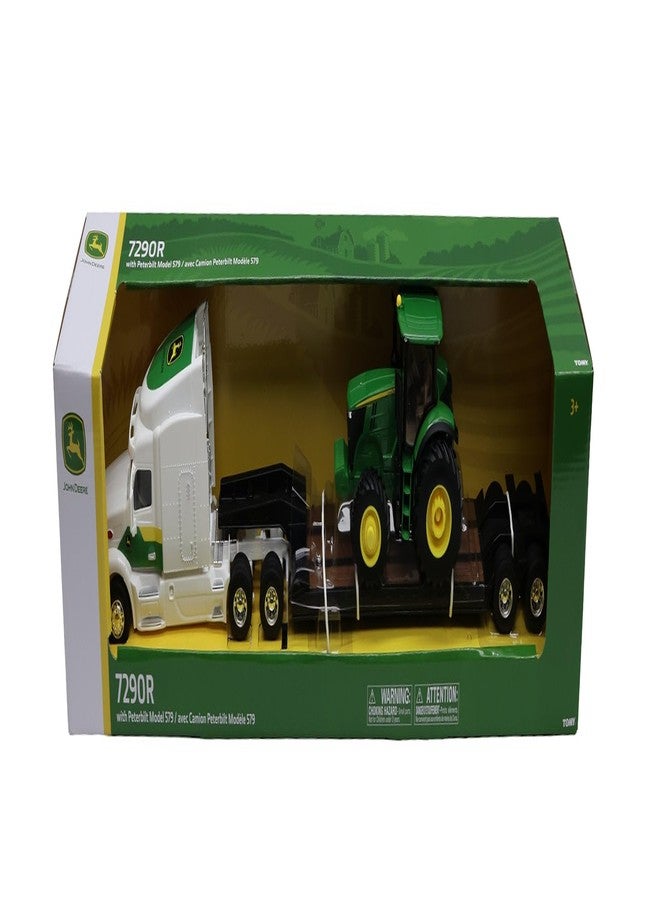 John Deere 1/32 7290R with Peterbilt Model 579 Semi Toy - LP87637 - Image 2